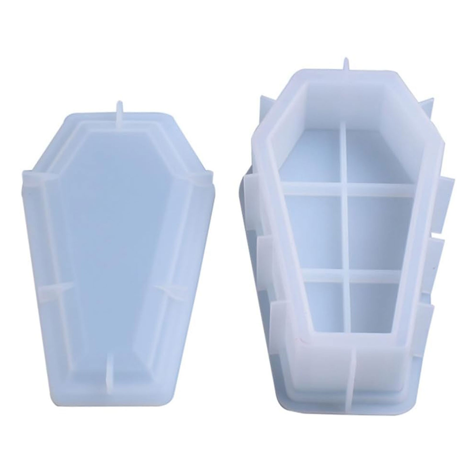 Coffin Caking Dish Silicone Coffin Shaped Baking Pan DIY Coffin Shaped Baking Dish Coffin Cake Pan Halloween With Lid